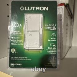 Lutron 9 pieces Maestro Fan Control & Light Dimmer LED Single