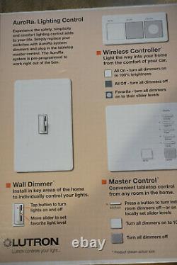 Lutron AuroRa Wireless Lighting Control system AR-ENT White With 5 Switches