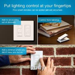 Lutron Caseta 3 Way Smart Dimmer Light Switch Kit, Includes 1 Pack, White