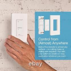 Lutron Caseta 3-Way Smart Switch Kit Switch, Wireless Remote No Size, White