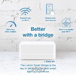 Lutron Caseta Deluxe Smart Dimmer Switch (2 Count) Kit with Caseta Smart Hub W
