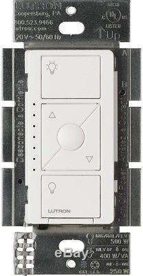 Lutron Caseta Electrical Wireless Lighting Dimmer Switch Smart White Finish New