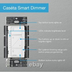 Lutron Caseta Original Smart Lighting Dimmer Switch/PD-6WCL-WH-R- White (4 pack)
