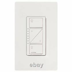 Lutron Caseta Smart Dimmer Switch Work with Alexa Apple HomeKit PD-6WCL-WH White