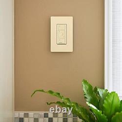 Lutron Caséta Smart Dimmer Switch for ELV+ Bulbs 250W LED PD-5NE-LA Light Almond