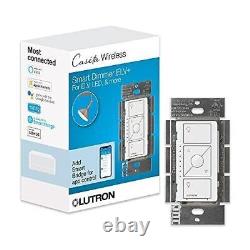 Lutron Caséta Smart Dimmer Switch for ELV+ Bulbs, 250W LED, PD-5NE-WH, White