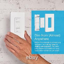 Lutron Caseta Smart Lighting Dimmer Switch for Wall and Ceiling Lights PD-6WCL