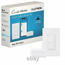 Lutron Caseta Smart Switch Starter Kit Compatible with Alexa Apple HomeKit