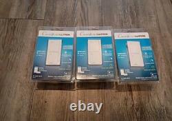 Lutron Caséta Wireless 120V Outdoor Smart Dimmer White (PD-5ANS-WH-R)#3- Packs