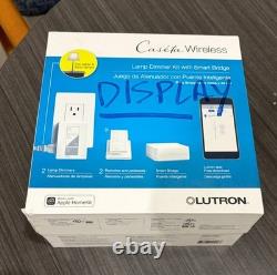 Lutron Caseta Wireless 2 Pk Dimmer Kit with Smart Bridge and Remotes P-BDG-PKG2P