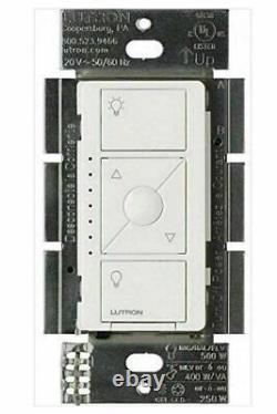 Lutron Caseta Wireless Electronic Low Voltage In-Wall ELV Dimmer PD-5NE-WH