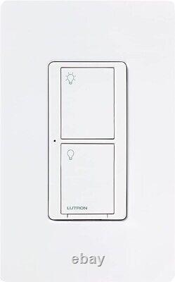 Lutron Caseta Wireless Fan / Light Switch RF PD-5WS-DV-WH White 2 pack