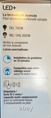 Lutron Caseta Wireless In-Wall Dimmer PD-6WCL-WH White Decorator CFL/LED/Inc/Hal