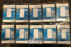 Lutron Caseta Wireless In-Wall Light/Fan Switch PD-5ANS-WH-R 10 pack