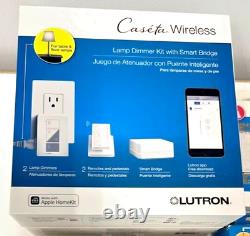 Lutron Caseta Wireless Lamp Dimmer Kit With Smart Hub and Pico Remotes P-BDG-PKG2P