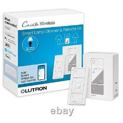 Lutron Caseta Wireless Single-Pole/3-Way Smart Lighting Lamp Dimmer and Remote