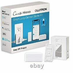 Lutron Caseta Wireless Smart Bridge Dimmer Kit with Plug-in Lamp Dimmer and P