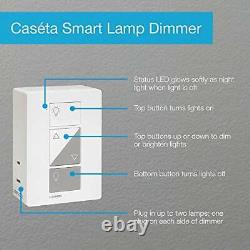 Lutron Caseta Wireless Smart Bridge Dimmer Kit with Plug-in Lamp Dimmer and P
