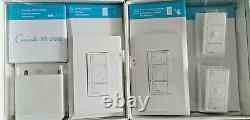 Lutron Caseta Wireless Smart Bridge Home Lighting Dimmer Kit Remote Control Seal