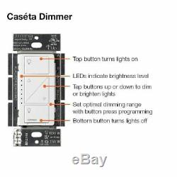 Lutron Caseta Wireless Smart Lighting 2 Dimmer Switch Starter Kit, P-BDG-PKG2W-A