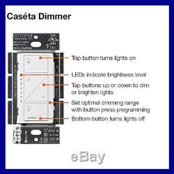 Lutron Caseta Wireless Smart Lighting 2 Dimmer Switch Starter Kit P BDG PKG2W A