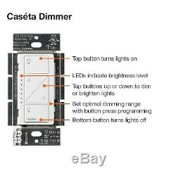Lutron Caseta Wireless Smart Lighting Dimmer Switch (2 count) Starter Kit, P