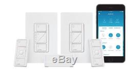 Lutron Caseta Wireless Smart Lighting Dimmer Switch Starter Kit P-BDG-PKG2W