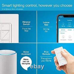 Lutron Caséta Wireless Smart Lighting Dimmer Switch and Remote Kit P-PKG1W-WH