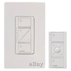 Lutron Caseta Wireless Smart Lighting Dimmer Switch and Remote Kit for Wall
