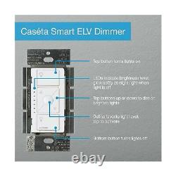 Lutron Caseta Wireless Smart Lighting ELV Dimmer Switch 3 Way Set Up White New