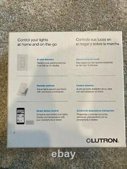 Lutron Caseta Wireless Smart Lighting In-Wall Dimmer Kit, P-BDG-PKG2W HomeKit