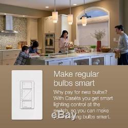 Lutron Caseta Wireless Smart Lighting Single Pole/3-way Dimmer Switch Starter