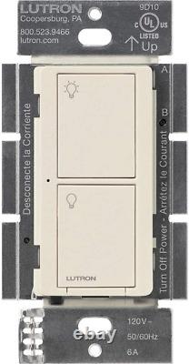 Lutron Caséta Wireless Smart Lighting Switch for All 1 Pack, Light Almond