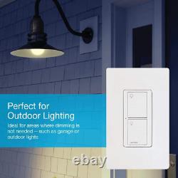 Lutron Caséta Wireless Smart Lighting Switch for All 1 Pack, Light Almond