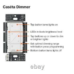 Lutron Dimmer LED Tap Wired Kit Programmable In Wall General Purpose 150 Watt