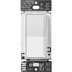 Lutron Dimmer Switch 150-W LED Indicator Light Multi Location White (6-Pack)