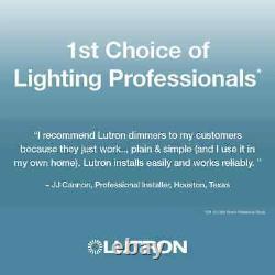 Lutron Dimmer Switch For Dimmable LED Bulb Illuminated Programmable White (6-Pk)