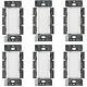 Lutron Dimmer Switch Illuminated In-wall Mount General Purpose White (6-pack)