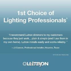 Lutron Dimmers Resin Halogen In-Wall Slide Residential Indoor Decorator White