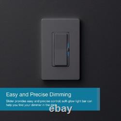 Lutron Diva Smart Dimmer Light Switch with Wallplate for Caseta 1 Pack, White