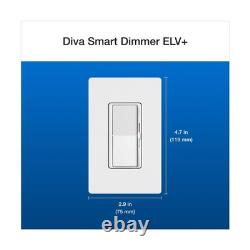 Lutron Diva Smart Dimmer Switch ELV+ for Caseta Lighting, 250-Watt LED, Neutr
