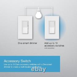 Lutron Diva Smart Dimmer Switch for Caseta Requires Smart Hub
