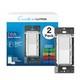 Lutron Diva Smart Dimmer Switch For Caseta Smart Lighting, White, 2 Pack