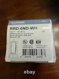 Lutron Electronics RRD-6ND-WH RadioRA 2 RF Maestro Local Controls white