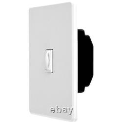 Lutron FA-600H-WH 600W Single-Pole Faedra Duo Dimmer White