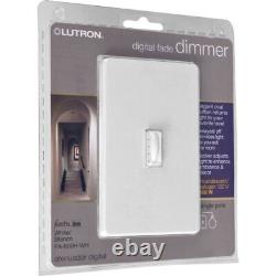 Lutron FA-600H-WH 600W Single-Pole Faedra Duo Dimmer White