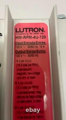 Lutron HW-RPM-4U-120 HomeWorks Dimming Remote Power Module 120V Lighting Control
