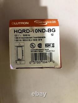 Lutron HomeWorksQS Designer RF Maestro Dimmer 1000W HQRD-10ND-BG (Brand New)