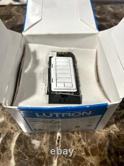 Lutron Homeworks QS HQRD-HN6BRL-SW 6 Button Keypad White