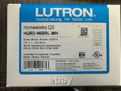 Lutron Homeworks QS RF Hybrid seeTouch 6 Button Keypad (HQRD-H6BRL-WH)